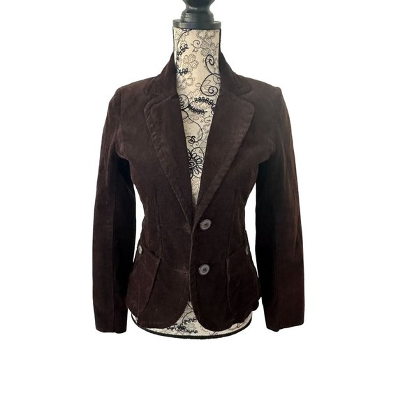 H&M Jackets & Blazers - H&M Brown Corduroy Blazer Jacket Sz 4